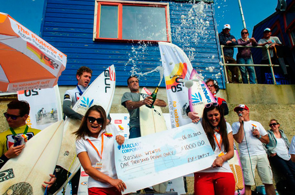 Russell Winter wins English National Surfing Championship