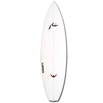 Rusty 5'10 Bat Tail Quad Surfboard