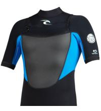 Rip Curl Dawn Patrol Chest Zip SS Spring 2x2 Wetsuit top